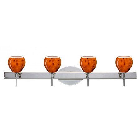 Besa Lighting Besa Wall Tay Tay Chrome Habanero 4x40W G9 4SW-5605HB-CR